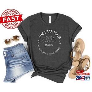 Eras Tour Custom Date City Concert Heart Hands Tribute T-Shirt